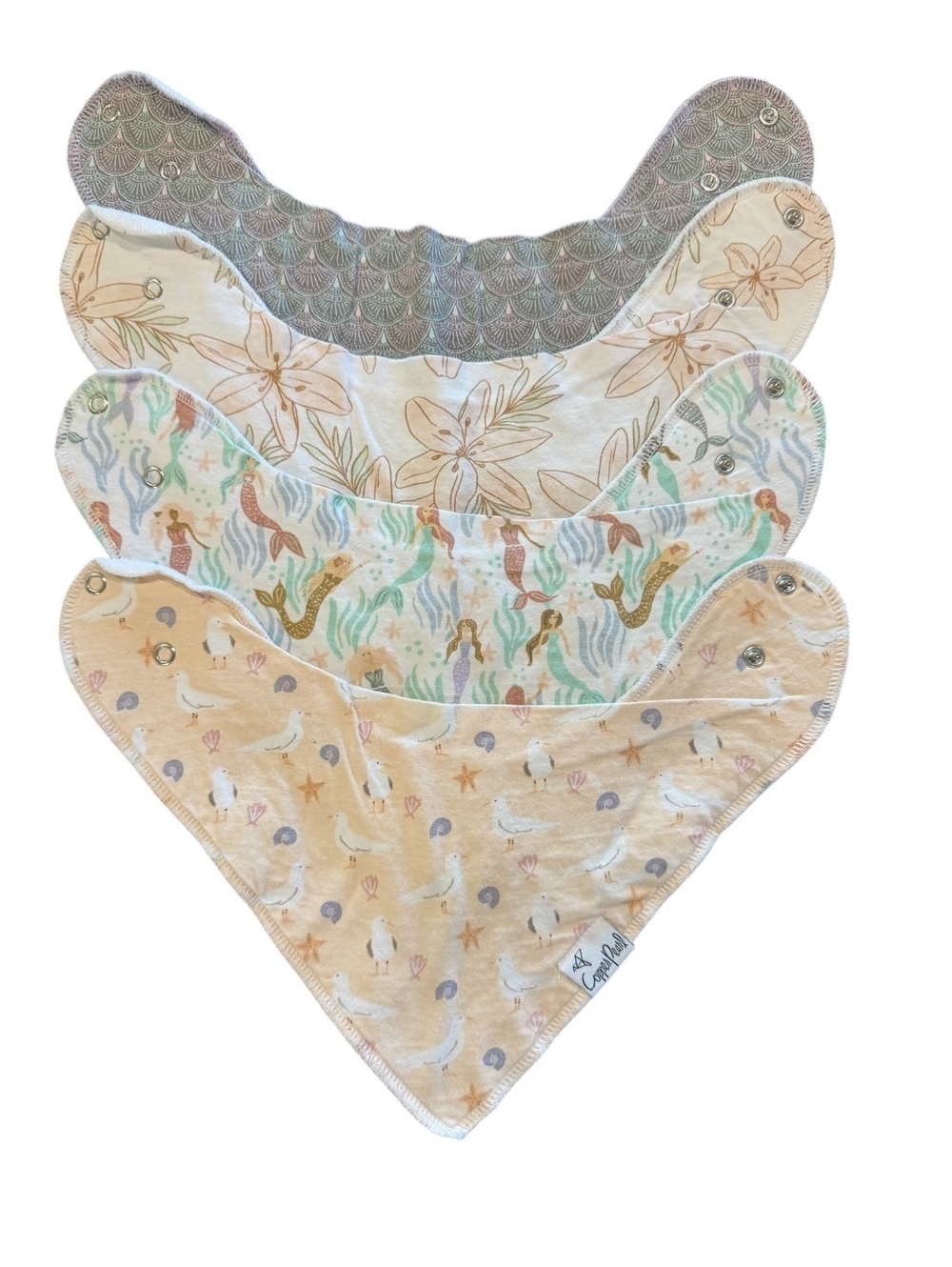Copper Pearl Soft Cotton Baby Bibs for Drooling and Teething